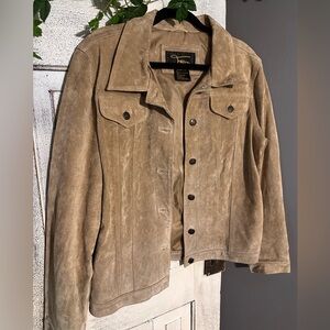 Fabio leather suede jacket large